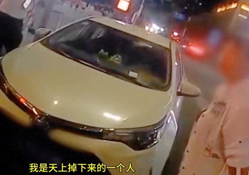 女司機(jī)故意擋號牌：我天上掉下來的640.jpg